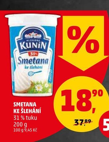 SMETANA KE ŠLEHÁNÍ
