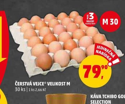 ČERSTVÁ VEJCE VELIKOST M