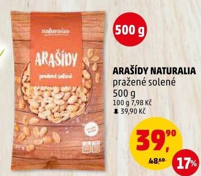 Arašídy pražené Naturalia