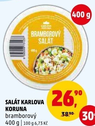 Bramborový salát Karlova Koruna