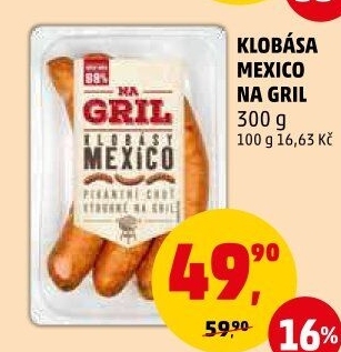 Klobása Mexico Od řezníka na gril Albert