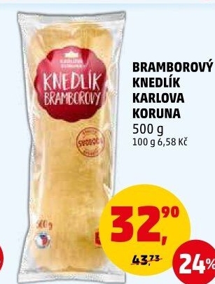 Knedlík bramborový Karlova Koruna