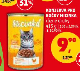 Konzerva pro kočky Micinka