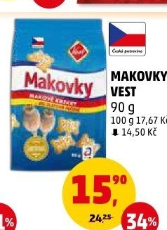 Krekry makovky Vest