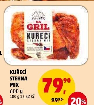 Kuřecí stehna mix Na Gril Dobré maso