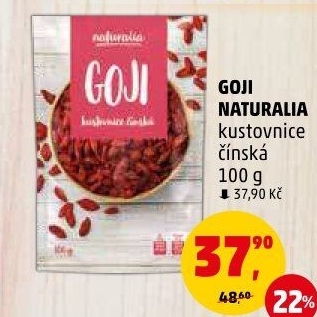 Kustovnice čínská - Goji sušené Naturalia
