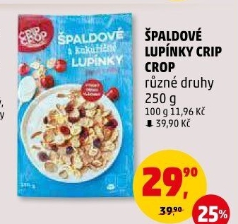 Lupínky špaldové Crip Crop