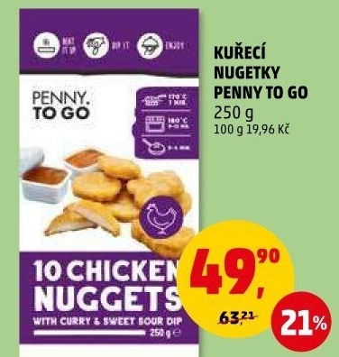 Nugetky kuřecí Penny To Go