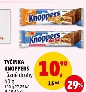 Oplatky Knoppers NutBar Storck