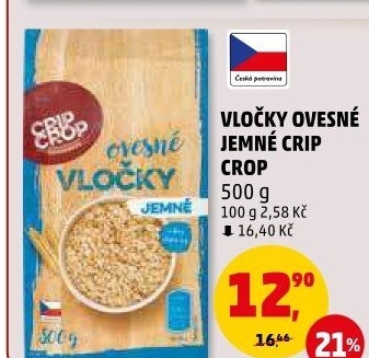Ovesné vločky Crip Crop