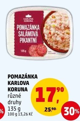 Pomazánky Karlova Koruna