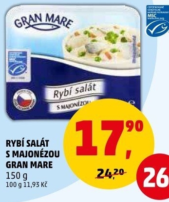Rybí salát s majonézou Gran Mare