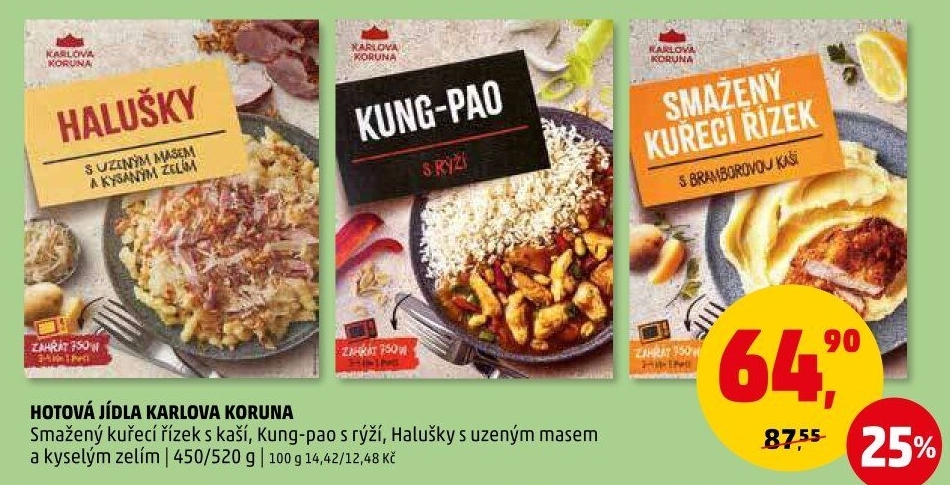 Smažený kuřecí řízek s kaší Karlova Koruna