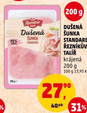 Šunka dušená standard Řezníkův talíř