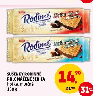 Sušenky Rodinné polomáčené Sedita