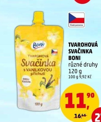 Tvarohová kapsička Svačinka Boni