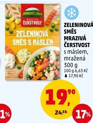 Zeleninová směs s máslem mražená Mrazivá Čerstvost