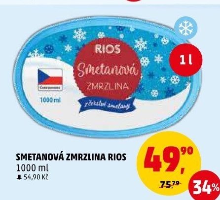 Zmrzlina ve vaničce Rios