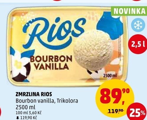 Zmrzlina ve vaničce Rios