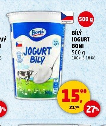 Bílý jogurt Boni