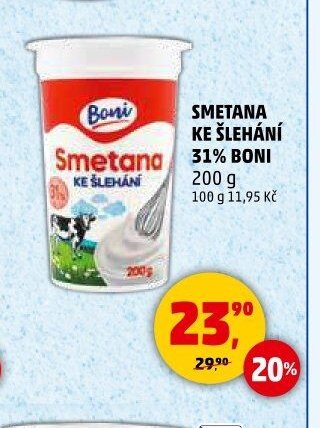 Smetana ke šlehání 31% Boni