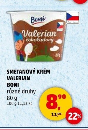 Smetanový krém Valerian Boni