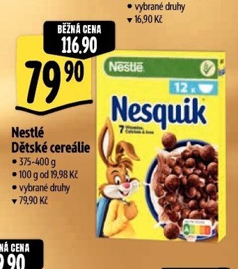 Nestlé Dětské cereálie
