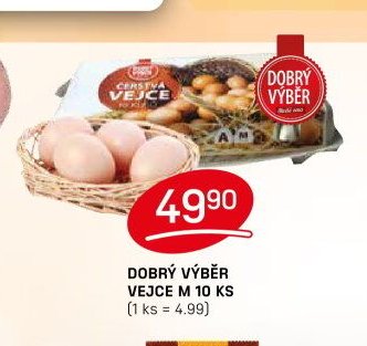 DOBRÝ VÝBĚR VEJCE M 10 KS