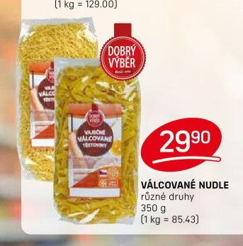 VÁLCOVANÉ NUDLE