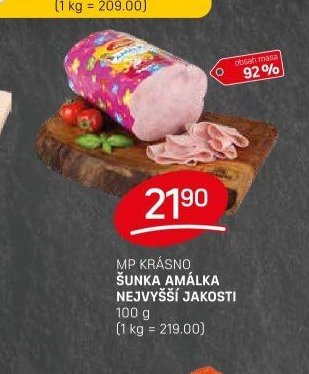 MP KRÁSNO ŠUNKA AMÁLKA NEJVYŠŠÍ JAKOSTI