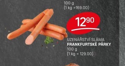 UZENÁŘSTVÍ SLÁMA FRANKFURTSKÉ PÁRKY