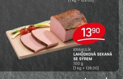KRAHULÍK LAHŮDKOVÁ SEKANÁ SE SÝREM