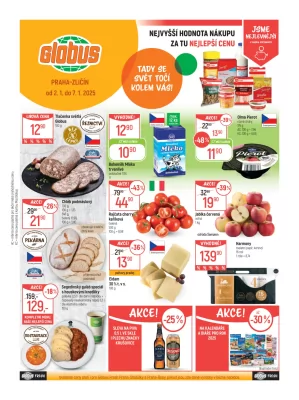 akční leták Globus 2.1.2025-7.1.2025