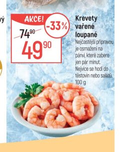 Krevety vařené loupané