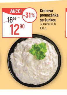 Křenová pomazánka se šunkou