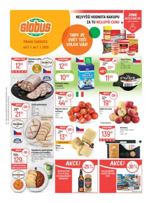 akční leták Globus 2.1.2025-7.1.2025