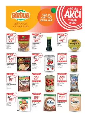 akční leták Globus 2.1.2025-7.1.2025