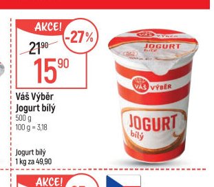 Váš výběr Jogurt bílý
