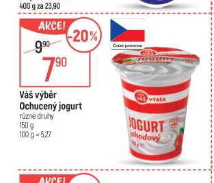 Váš výběr Ochucený jogurt