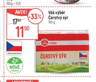 Váš výběr Čerstvý sýr