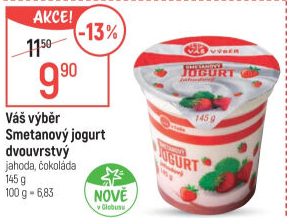 Ochucený jogurt smetanový Váš Výběr