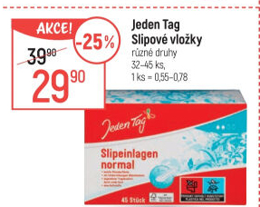 Slipové vložky Jeden Tag