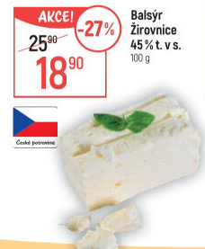 Sýr Balsýr Mlékárna Žirovnice