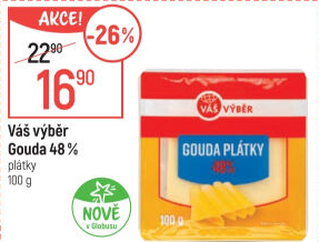Sýr Gouda 48 % Váš Výběr