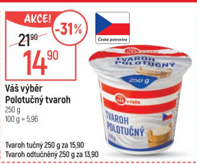 Tvaroh polotučný Váš výběr