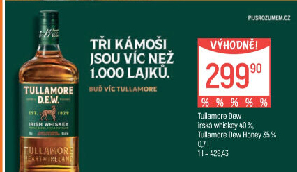 Whiskey irská Tullamore Dew