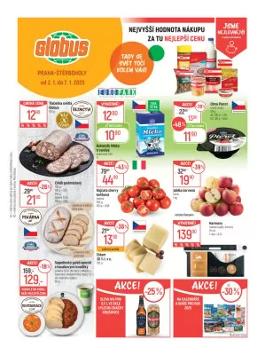 akční leták Globus 2.1.2025-7.1.2025