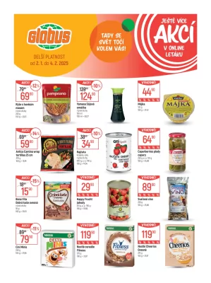 akční leták Globus 2.1.2025-7.1.2025