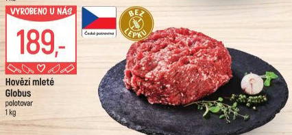 Hovězí mleté maso Globus