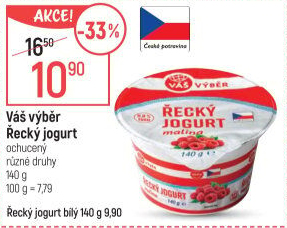 Jogurt řecký ochucený Váš Výběr